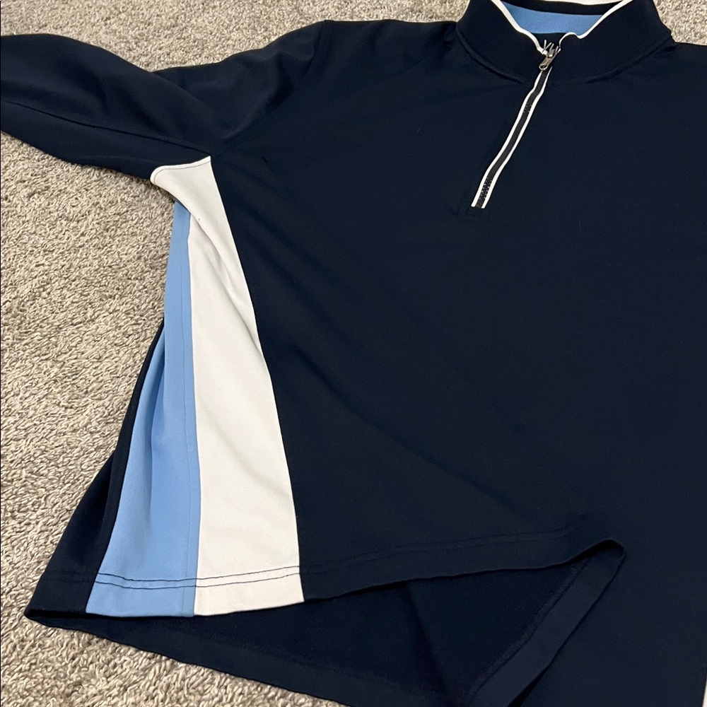 VUGA Men’s Navy Blue 1/4 Zip Pullover – Size XL Golf Quarter Zip jacket top - Picture 15 of 16
